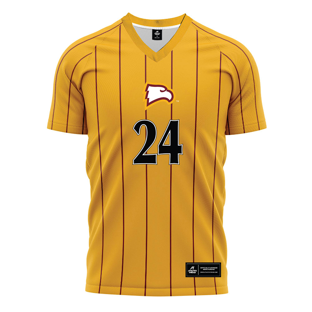 Winthrop - NCAA Men's Soccer : Emory Crichlow - Gold Soccer Jersey-0