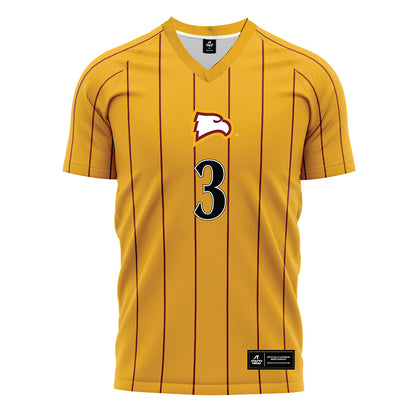 Winthrop - NCAA Men's Soccer : Emidio Castro - Gold Soccer Jersey-0