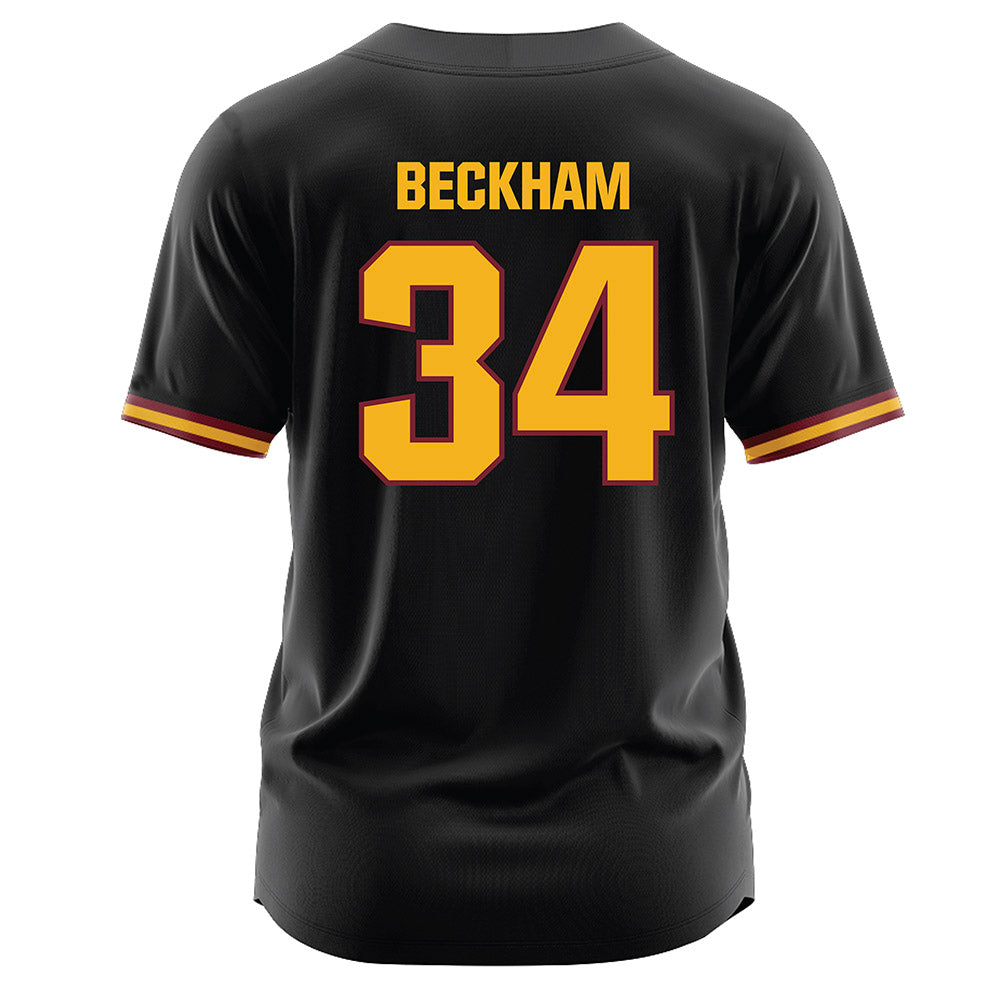 Winthrop - NCAA Softball : Tia Beckham - Black Jersey-1