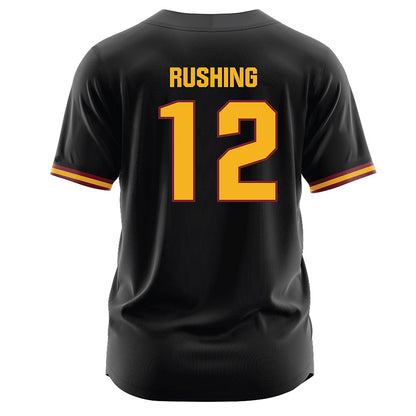 Winthrop - NCAA Softball : Leaha Rushing - Black Jersey-1