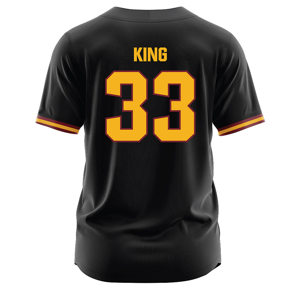 Winthrop - NCAA Softball : Aspen King - Black Jersey-1