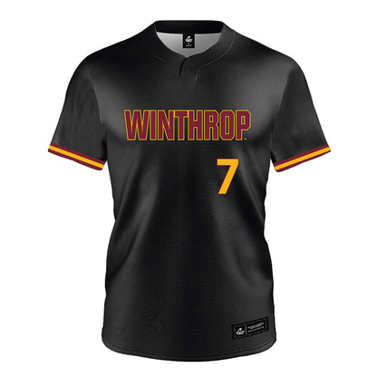 Winthrop - NCAA Softball : Kaylee Hannon - Black Jersey-0