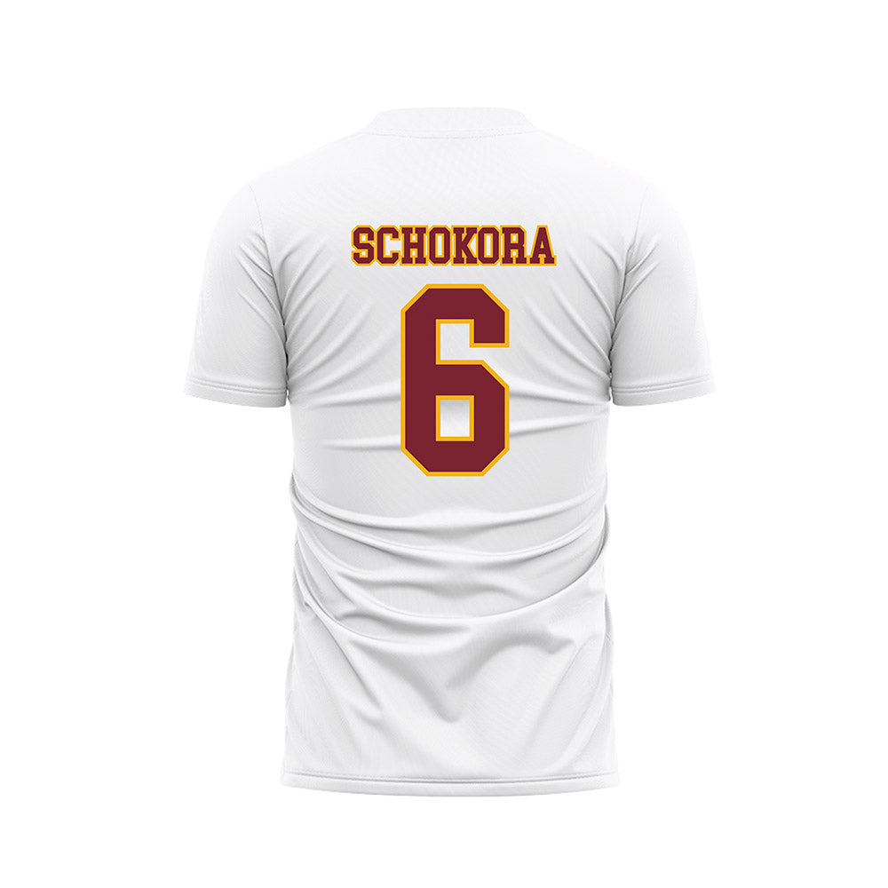 Winthrop - NCAA Women's Soccer : Evyn Schokora - White Soccer Jersey-1