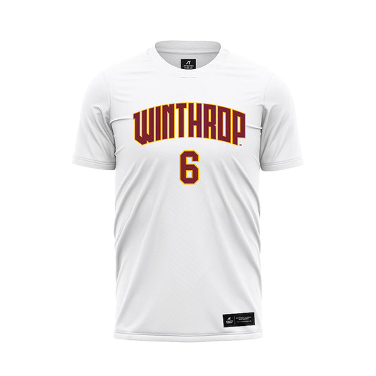 Winthrop - NCAA Women's Soccer : Evyn Schokora - White Soccer Jersey-0