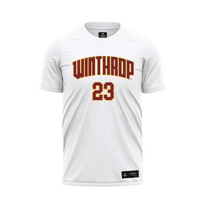 Winthrop - NCAA Women's Soccer : Gracie Smith - White Soccer Jersey-0