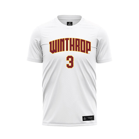 Winthrop - NCAA Women's Soccer : Olivia Real - White Soccer Jersey-0