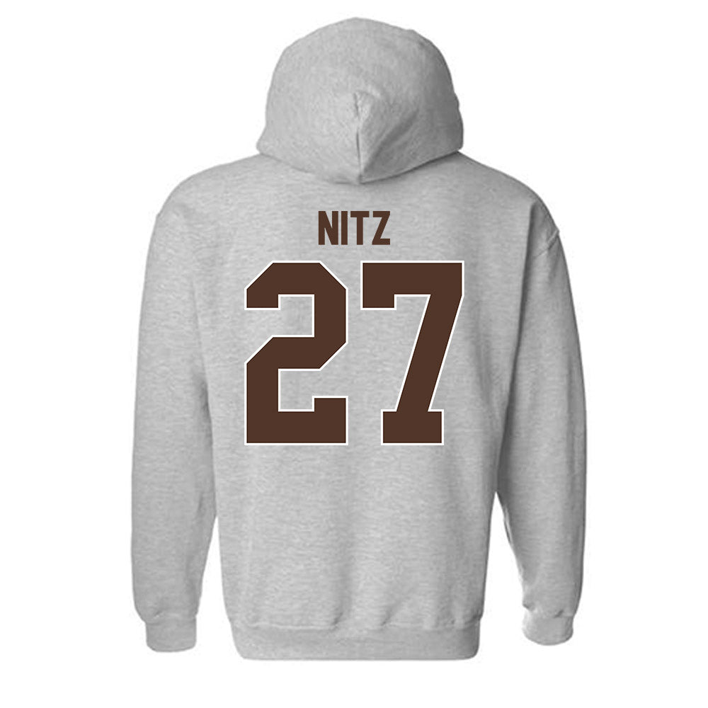 St. Bonaventure - NCAA Men's Soccer : Harrison Nitz - Classic Shersey Hooded Sweatshirt-1