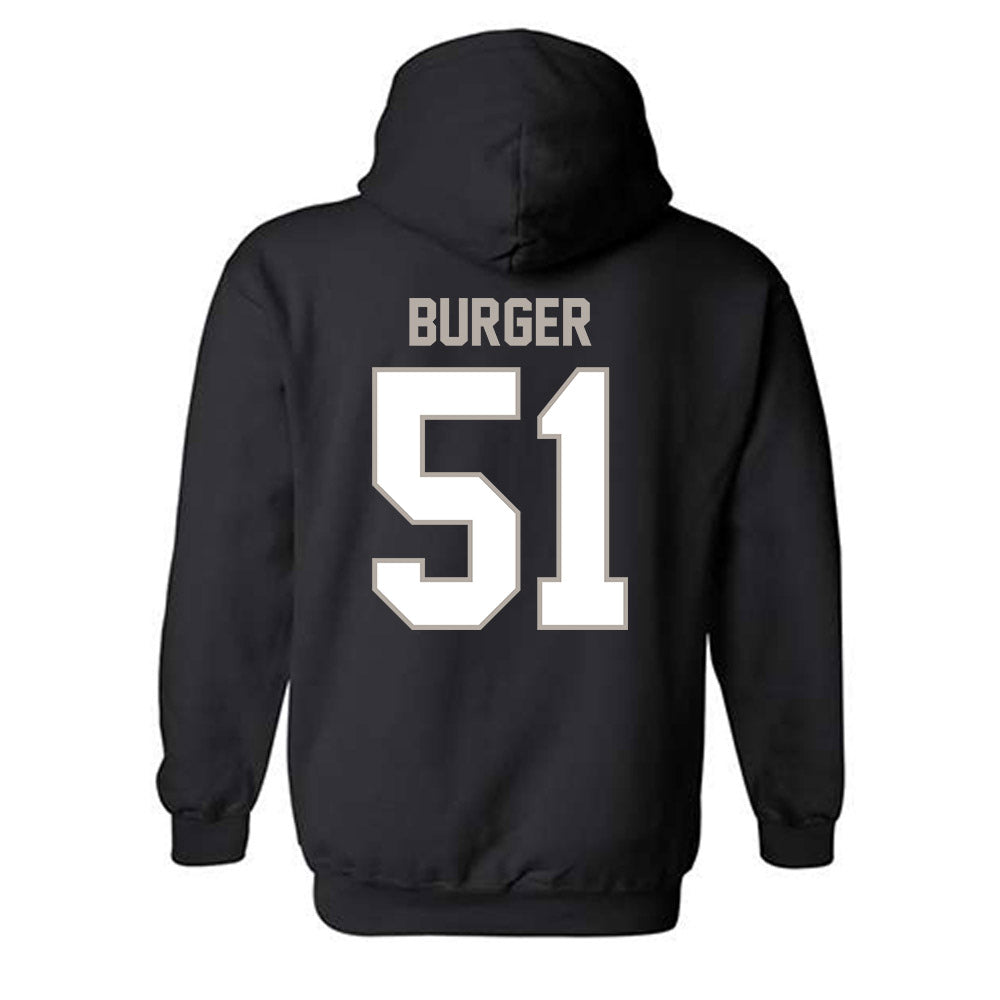 St. Bonaventure - NCAA Men's Lacrosse : Kaeden Burger - Classic Shersey Hooded Sweatshirt-1