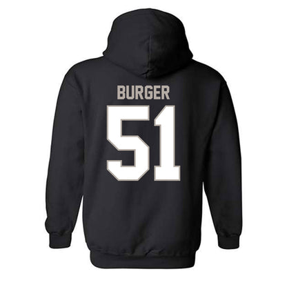 St. Bonaventure - NCAA Men's Lacrosse : Kaeden Burger - Classic Shersey Hooded Sweatshirt-1