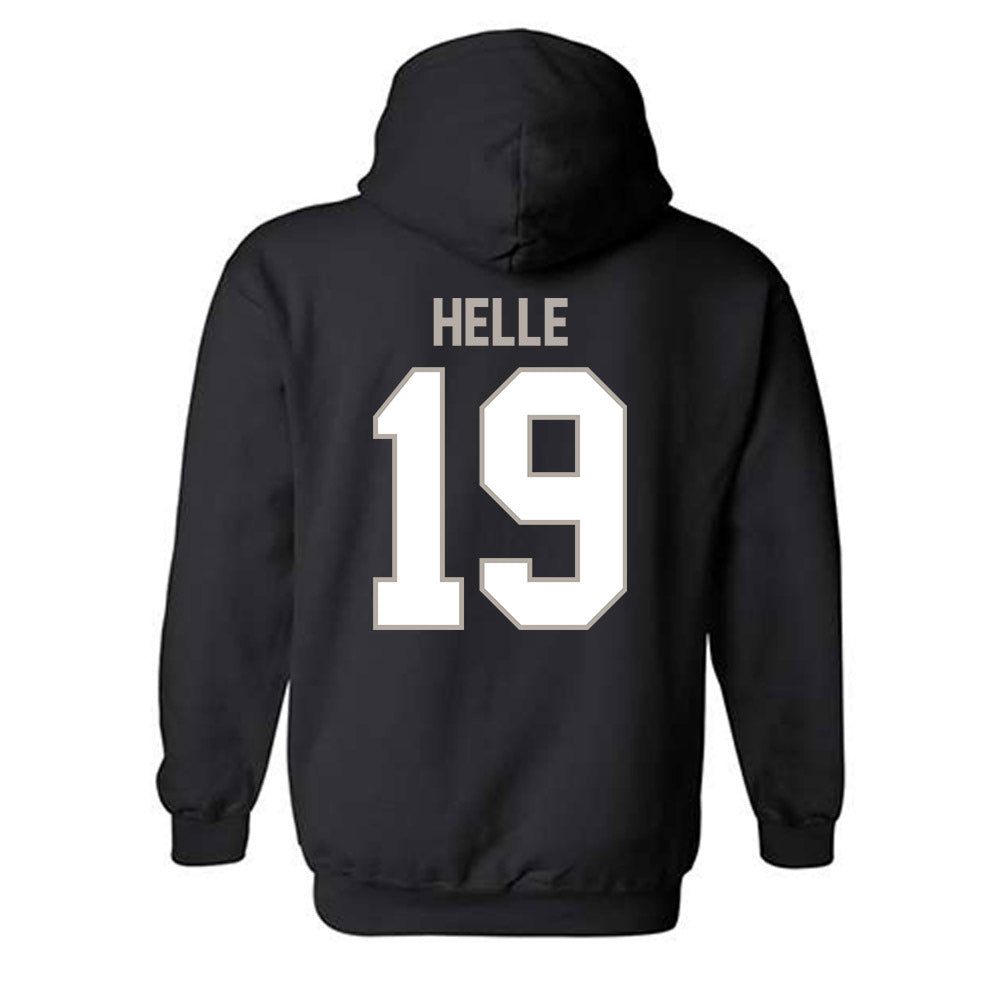 St. Bonaventure - NCAA Men's Soccer : Daniel Helle - Classic Shersey Hooded Sweatshirt-1