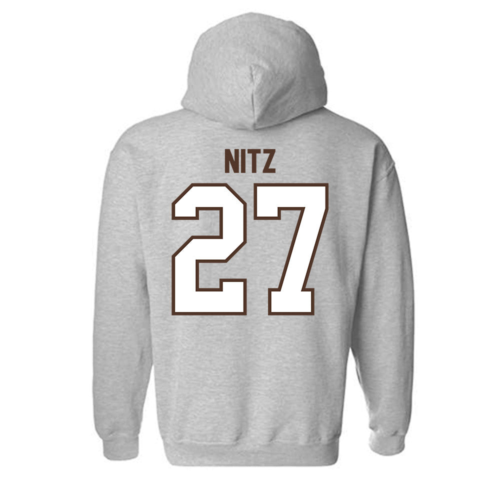 St. Bonaventure - NCAA Men's Soccer : Harrison Nitz - Classic Shersey Hooded Sweatshirt-1