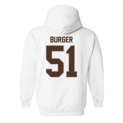 St. Bonaventure - NCAA Men's Lacrosse : Kaeden Burger - Classic Shersey Hooded Sweatshirt-1