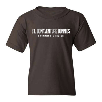 St. Bonaventure - NCAA Men's Swimming & Diving : Brady Huettl - Youth T-Shirt-0