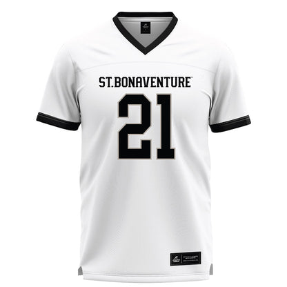 St. Bonaventure - NCAA Men's Lacrosse : Jake Polizzi - White Lacrosse Jersey -0