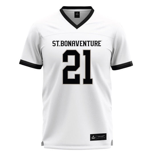 St. Bonaventure - NCAA Men's Lacrosse : Jake Polizzi - White Lacrosse Jersey -0