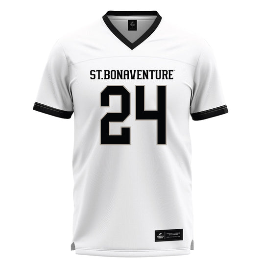 St. Bonaventure - NCAA Men's Lacrosse : Nino Sindoni - White Lacrosse Jersey -0