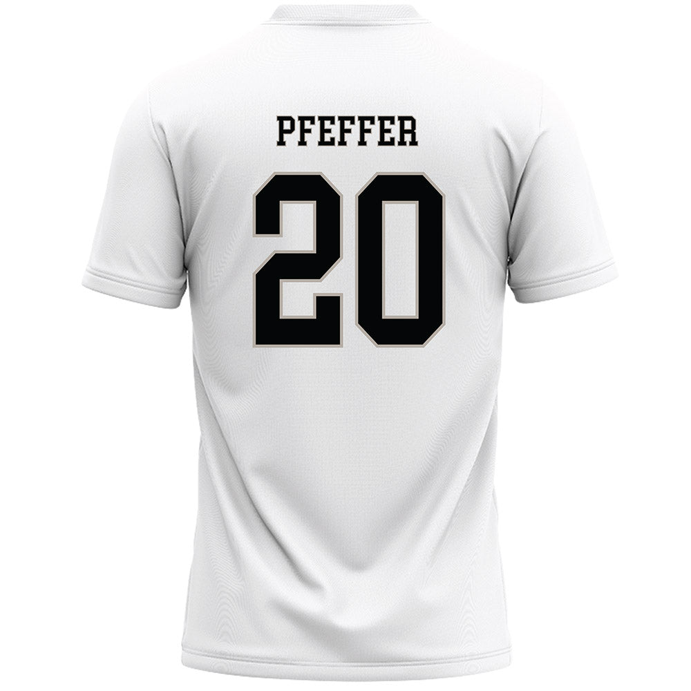 St. Bonaventure - NCAA Women's Lacrosse : Kylie Pfeffer - White Lacrosse Jersey -1