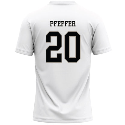St. Bonaventure - NCAA Women's Lacrosse : Kylie Pfeffer - White Lacrosse Jersey -1