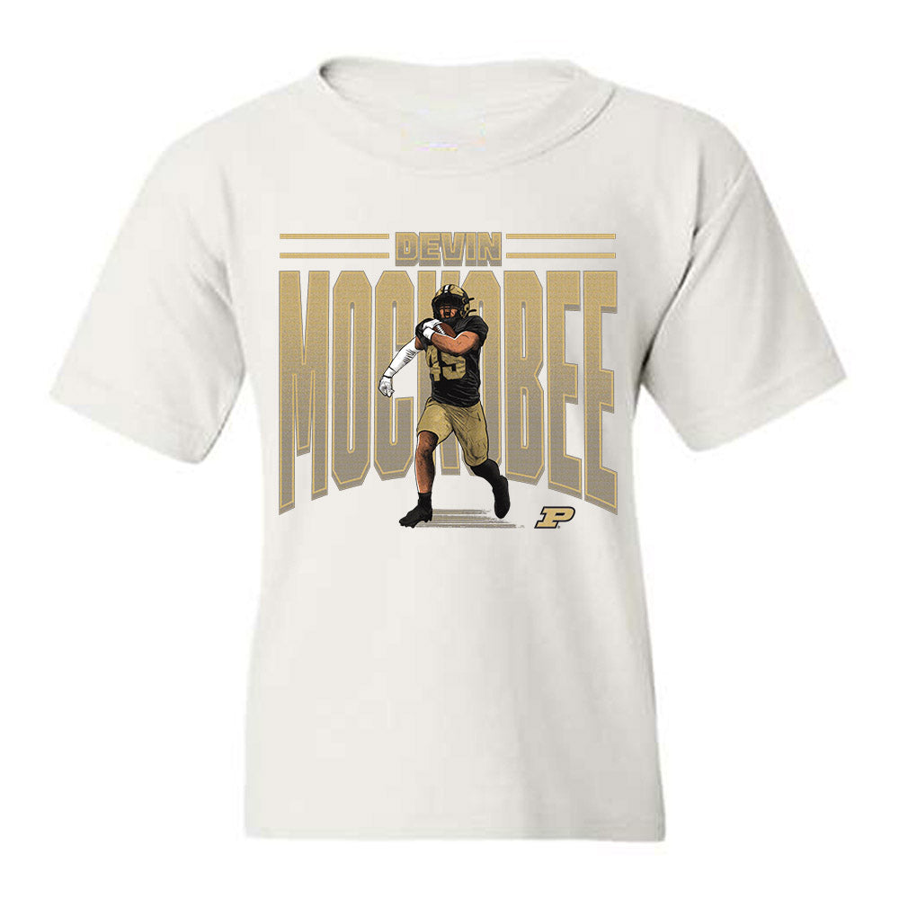 Purdue - NCAA Football : Devin Mockobee - Youth T-Shirt Player Caricature