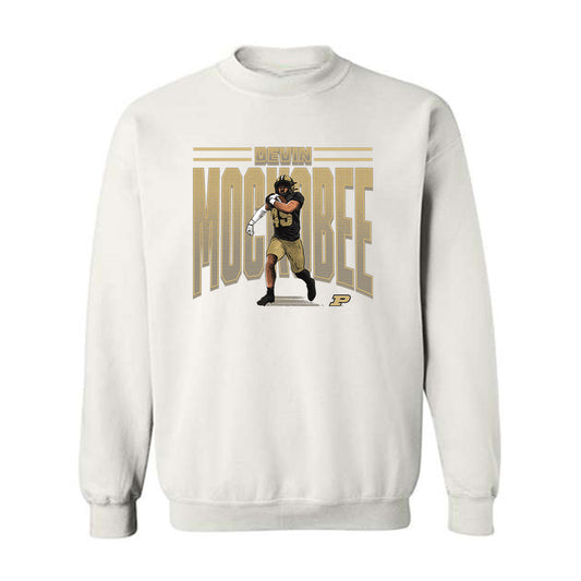 Purdue - NCAA Football : Devin Mockobee - Crewneck Sweatshirt Player Caricature