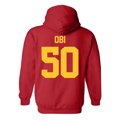 Ferris State - NCAA Football : Chimdindu Obi - Classic Shersey Hooded Sweatshirt-1