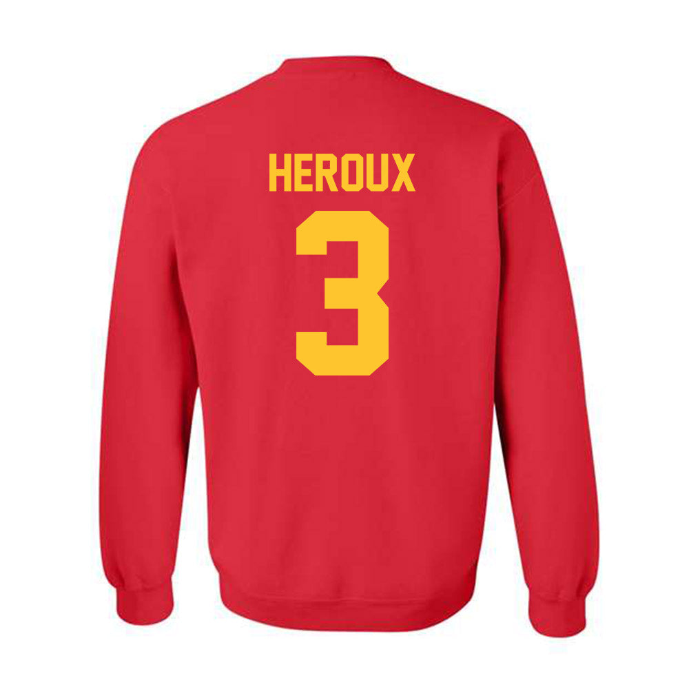 Ferris State - NCAA Men's Ice Hockey : Logan Heroux - Classic Shersey Crewneck Sweatshirt