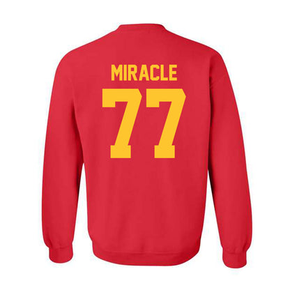 Ferris State - NCAA Football : Travis Miracle - Classic Shersey Crewneck Sweatshirt-1