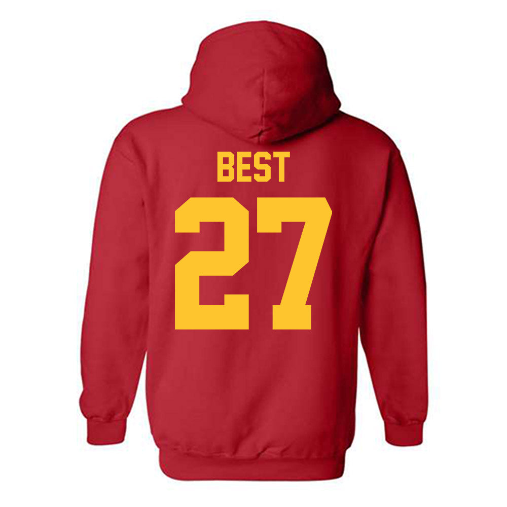 Ferris State - NCAA Men's Ice Hockey : Gavin Best - Classic Shersey Hooded Sweatshirt-1