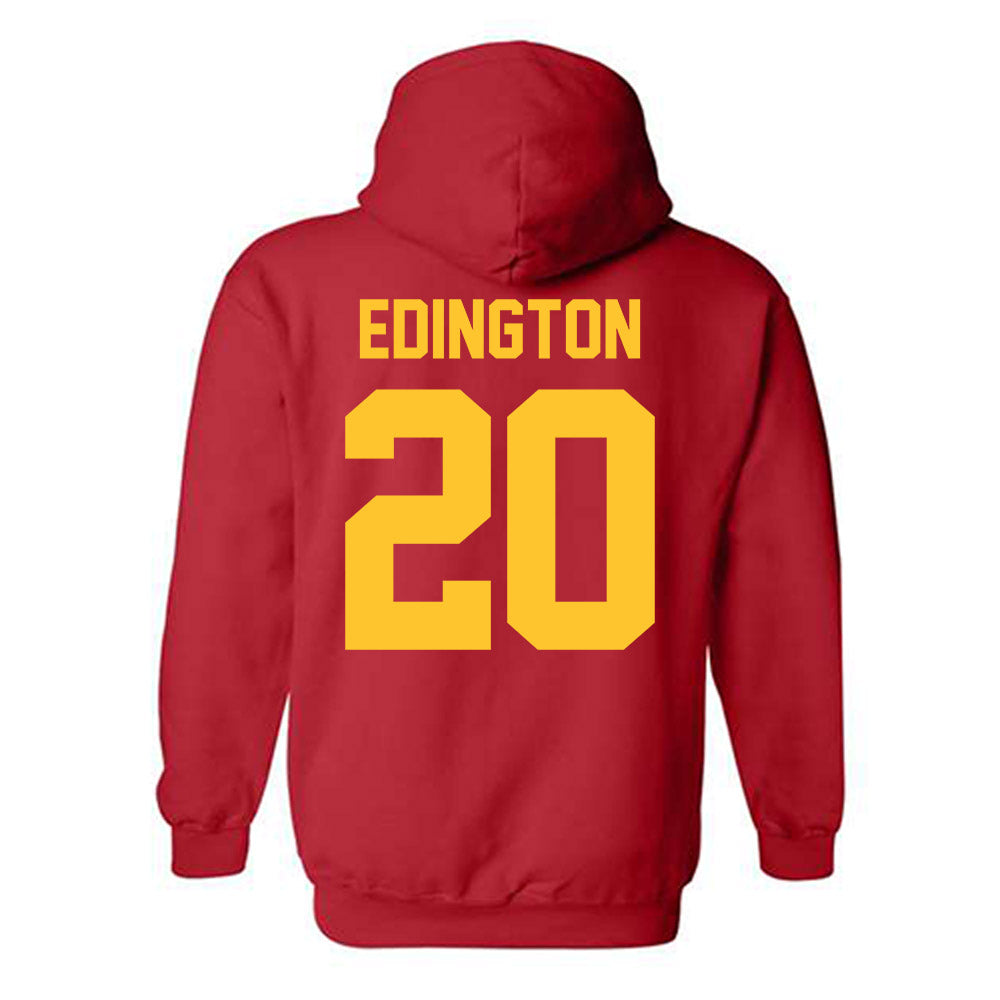 Ferris State - NCAA Football : Jaden Edington - Classic Shersey Hooded Sweatshirt-1