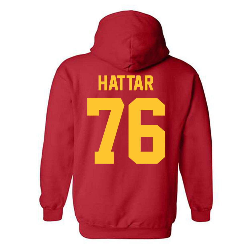 Ferris State - NCAA Football : Lawrence Hattar - Classic Shersey Hooded Sweatshirt