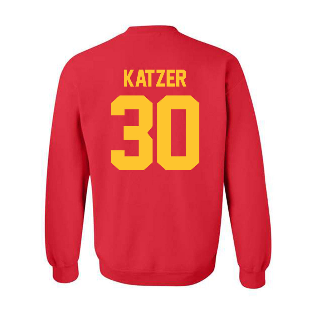 Ferris State - NCAA Football : Kannon Katzer - Classic Shersey Crewneck Sweatshirt-1