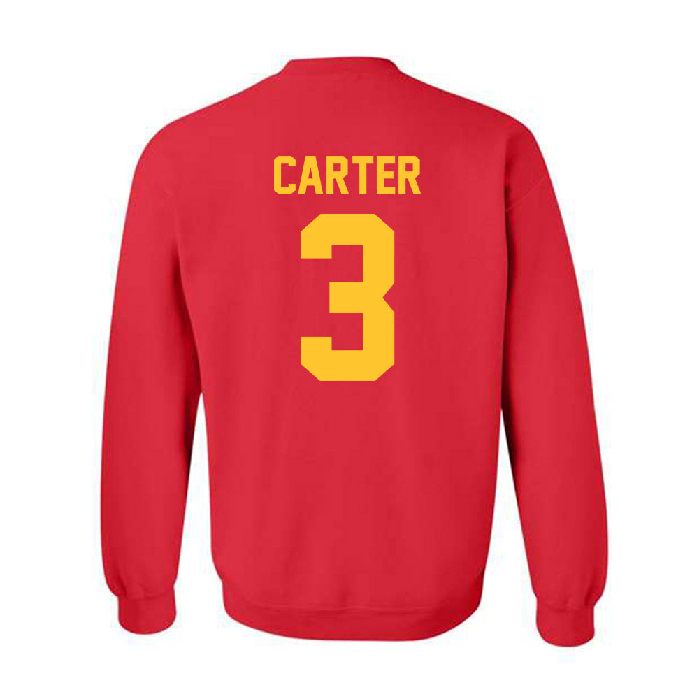 Ferris State - NCAA Football : Chase Carter - Classic Shersey Crewneck Sweatshirt-1