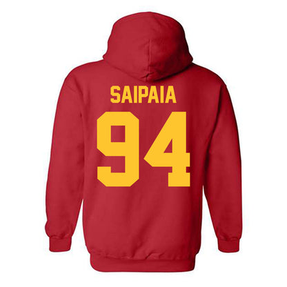 Ferris State - NCAA Football : Sio Saipaia - Classic Shersey Hooded Sweatshirt-1