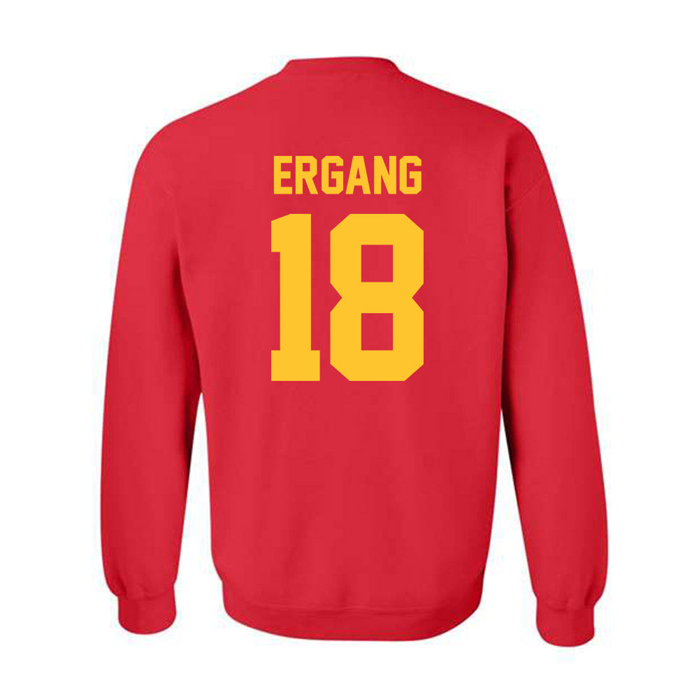 Ferris State - NCAA Men's Ice Hockey : Kaleb Ergang - Classic Shersey Crewneck Sweatshirt-1