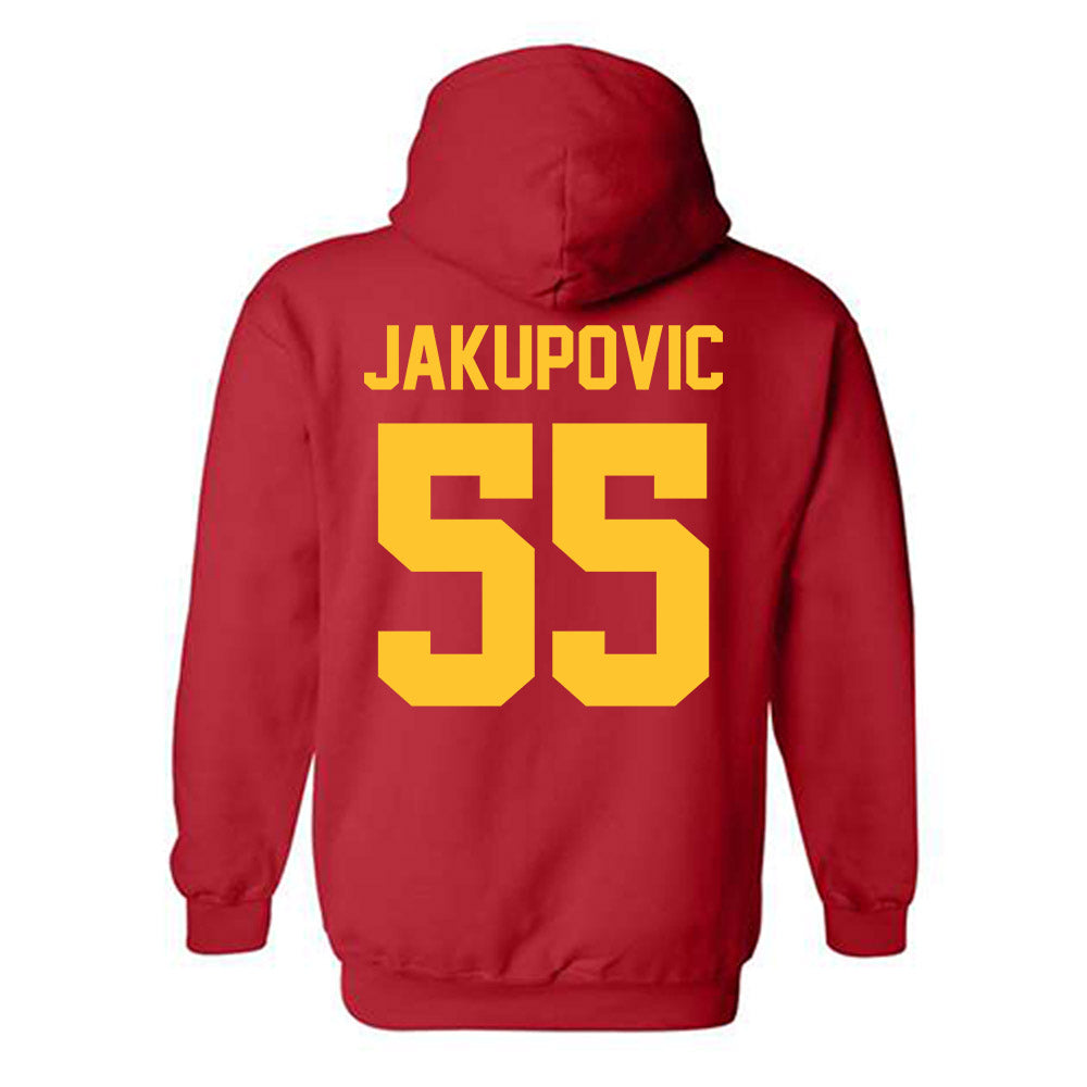 Ferris State - NCAA Football : Elmir Jakupovic - Classic Shersey Hooded Sweatshirt-1