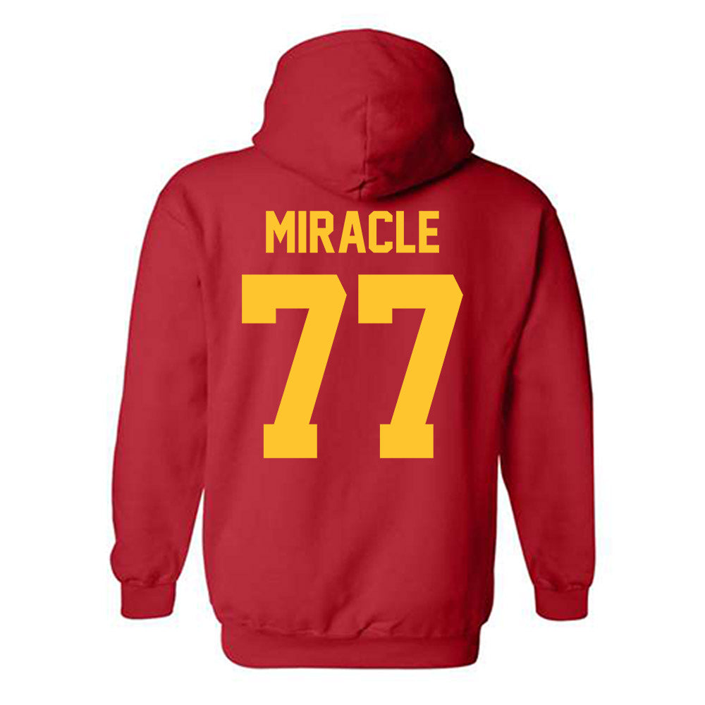 Ferris State - NCAA Football : Travis Miracle - Classic Shersey Hooded Sweatshirt-1