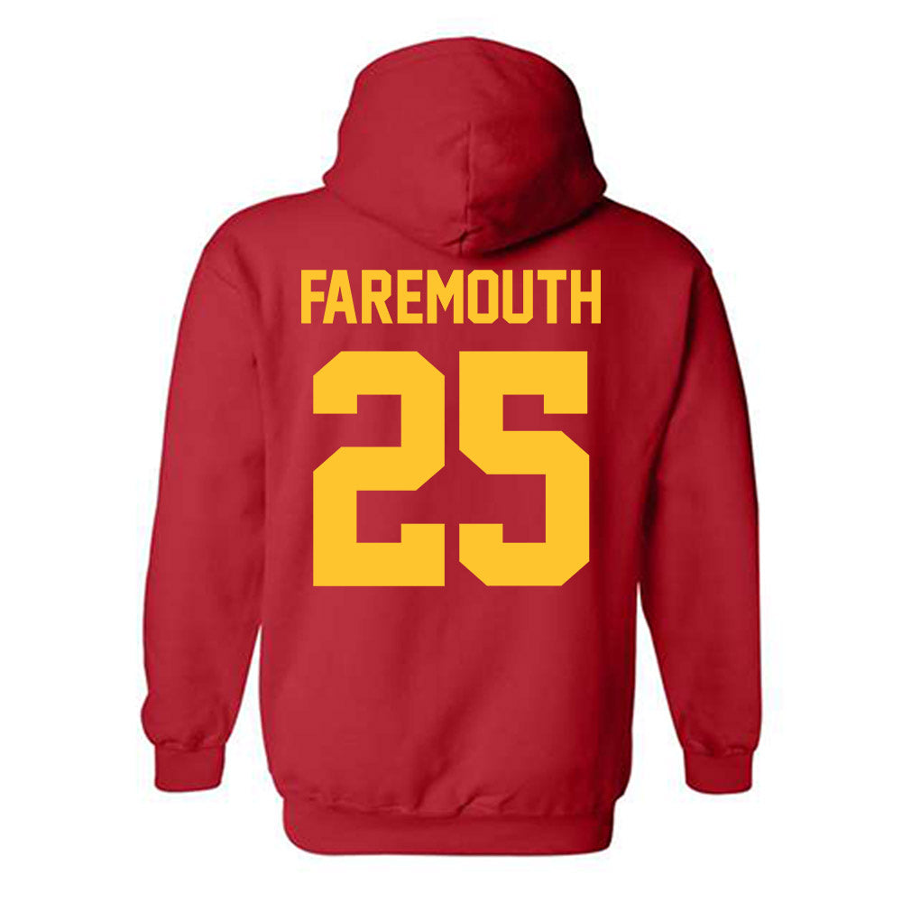 Ferris State - NCAA Men's Ice Hockey : Zach Faremouth - Classic Shersey Hooded Sweatshirt-1