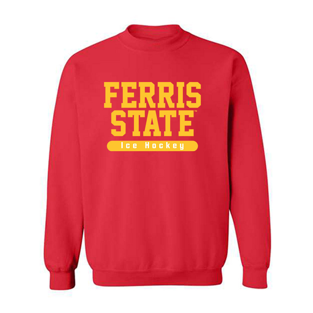 Ferris State - NCAA Men's Ice Hockey : Travis Shoudy - Classic Shersey Crewneck Sweatshirt