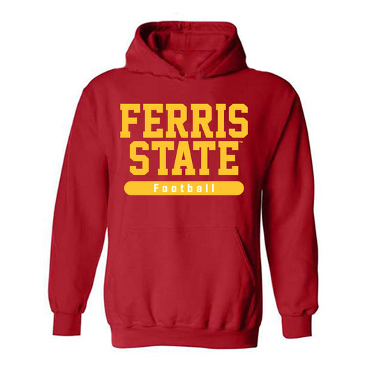 Ferris State - NCAA Football : Wyatt Bower - Classic Shersey Hooded Sweatshirt-0