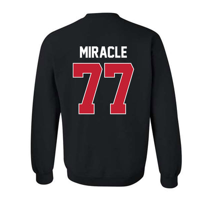 Ferris State - NCAA Football : Travis Miracle - Classic Shersey Crewneck Sweatshirt-1