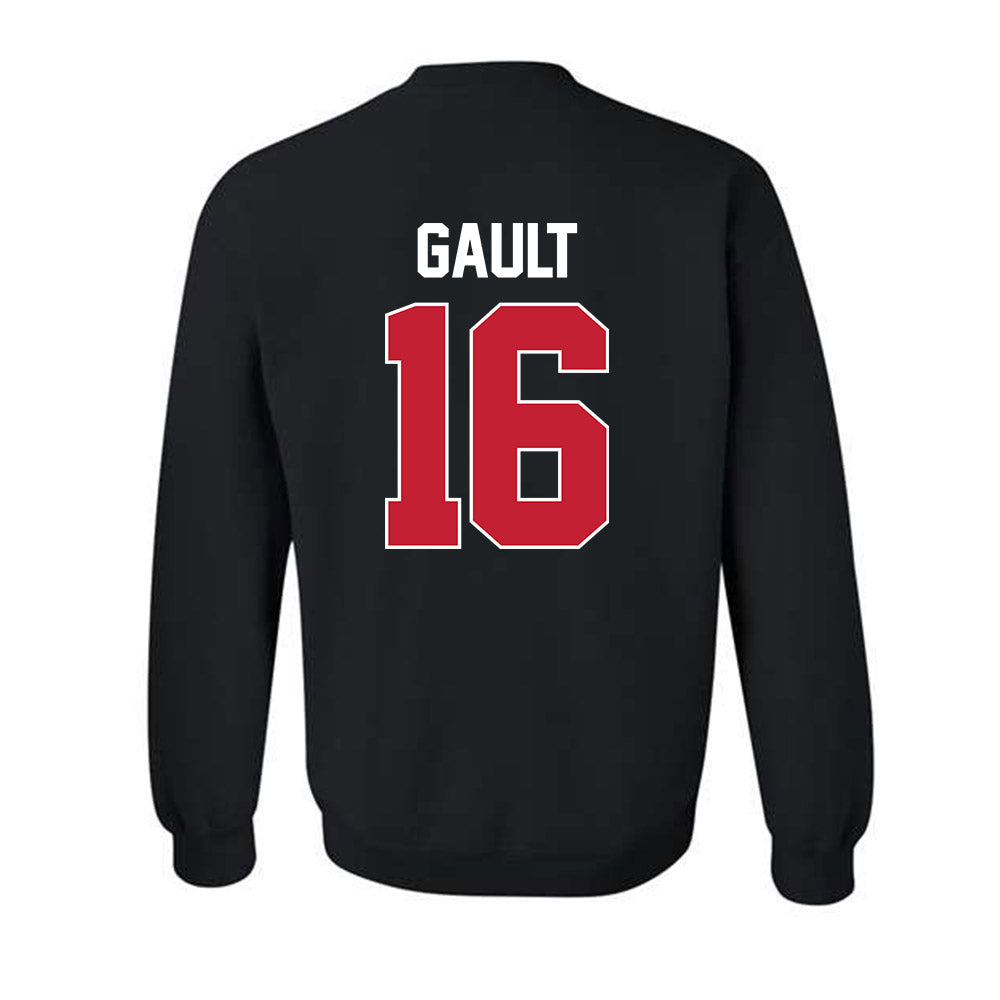 Ferris State - NCAA Men's Ice Hockey : Caiden Gault - Classic Shersey Crewneck Sweatshirt-1