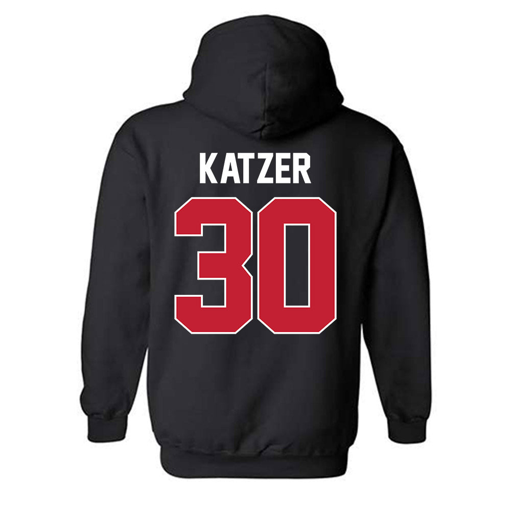 Ferris State - NCAA Football : Kannon Katzer - Classic Shersey Hooded Sweatshirt-1