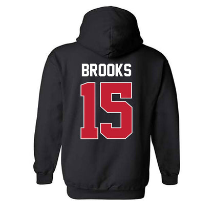 Ferris State - NCAA Men's Basketball : Jorden Brooks - Classic Shersey Hooded Sweatshirt-1