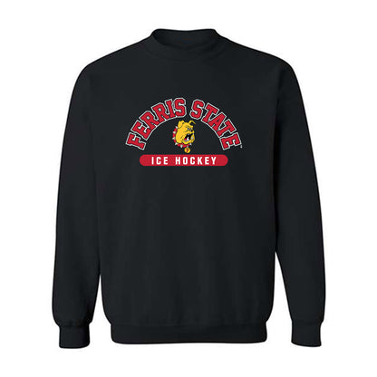 Ferris State - NCAA Men's Ice Hockey : Kaleb Ergang - Classic Shersey Crewneck Sweatshirt-0