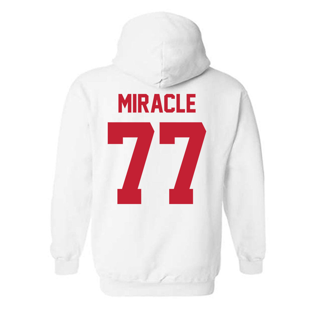 Ferris State - NCAA Football : Travis Miracle - Classic Shersey Hooded Sweatshirt-1