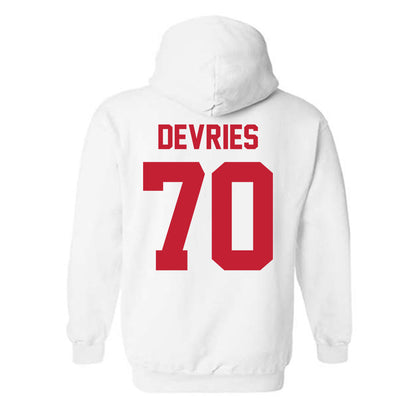 Ferris State - NCAA Football : Andrew Devries - Classic Shersey Hooded Sweatshirt-1