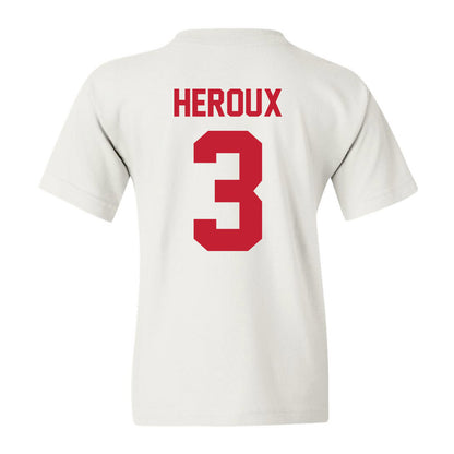 Ferris State - NCAA Men's Ice Hockey : Logan Heroux - Classic Shersey Youth T-Shirt