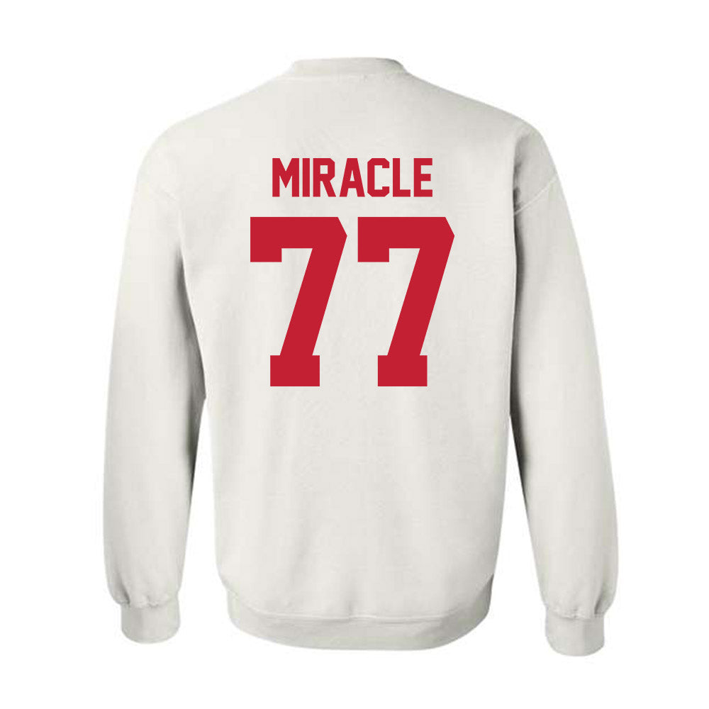 Ferris State - NCAA Football : Travis Miracle - Classic Shersey Crewneck Sweatshirt-1