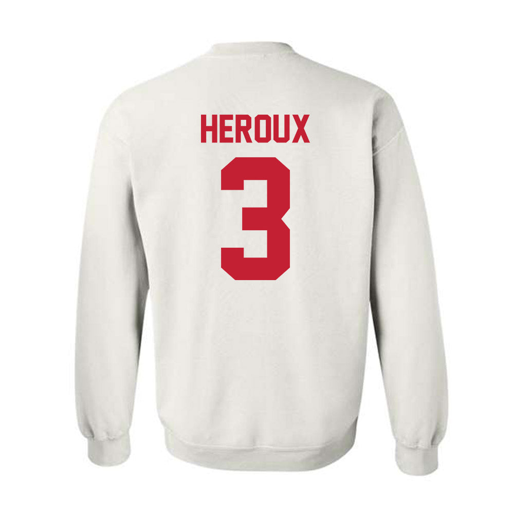 Ferris State - NCAA Men's Ice Hockey : Logan Heroux - Classic Shersey Crewneck Sweatshirt