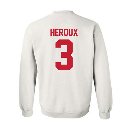 Ferris State - NCAA Men's Ice Hockey : Logan Heroux - Classic Shersey Crewneck Sweatshirt